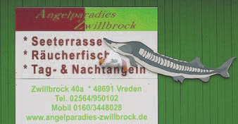 08 Uhr strandete am Angelparadies in Zwillbrock ein vorher noch niemals gesichteter Fisch. Der Klapperstör brachte einen gesunden Jungen Namens Rene.