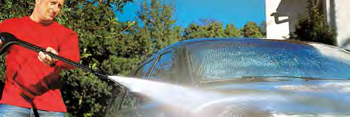 Click&Clean Fahrzeugdüse Eine Hochdruckdüse optimiert die Fahrzeugreinigung und der 80 Winkel sorgt für