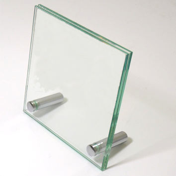 : TA120060DG Material Breite Höhe Stärke Befestigung Glas Tischaufsteller 120 x