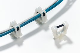 Halteklammer für Kabelbrettmontage Kabelschellen - Mit elastischem Gummigewebeband - Integrierte Federn halten das Kabelbündel sicher in der gewünschten Position - Die oben abgerundeten Backen des