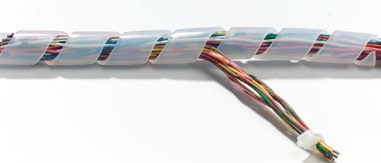 Kunststoffspiralschlauch Kabelschutzsysteme - Spiralschlauch zum Schutz und Bündeln von Kabeln in den Größen von 4 mm bis 130 mm - Der Schlauch bietet der Kabelisolation mechanischen Schutz vor