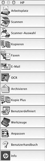 Kurzanleitung Für Macintosh-Benutzer Führen Sie einen der folgenden Vorgänge durch: Für OS 9.x: Doppelklicken Sie auf das Symbol für HP Director auf dem Desktop.