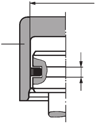 Montageanleitung für PTFE-Dichtungen O-Ring wie gewöhnlich in die Nut einlegen. Kolbendichtringe bis 100 mm Durchmesser und mit Wandstärken über 1,6 mm sollten mit Montagewerkzeugen (siehe Fig.
