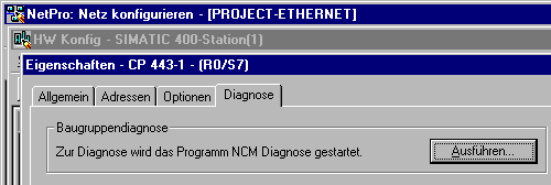 Sie haben mehrere Möglichkeiten, das Diagnosewerkzeug zu starten: Alternative 1 Alternative 2 Aus dem Standard