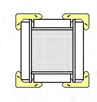 MAXIM IT CASSAFORMA PER PILASTRI MAXIM 40 Con l ausilio della morsa angolo