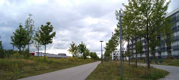 Auch für andere Naturschutzziele kann ein räumlicher Verbund von Stadtbrachen und anderen Grünflächen bedeutend sein, zum Beispiel für durchgängige Rad- und Wanderwege oder als Verbundsystem zum