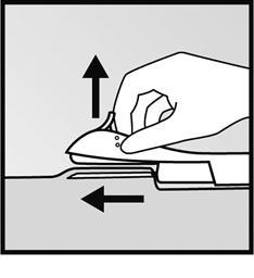 Abbildung 4 Spannen Sie mit Daumen und Zeigefinger Ihrer freien Hand die Haut um die Insertionsstelle (Abbildung 4).