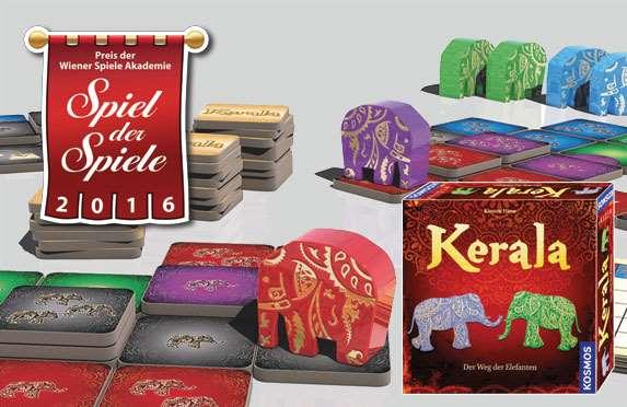 jeder interessierte Spieler sollte es gespielt haben! Kerala Man beginnt mit zwei Elefanten auf einem Startkärtchen gleicher Farbe.