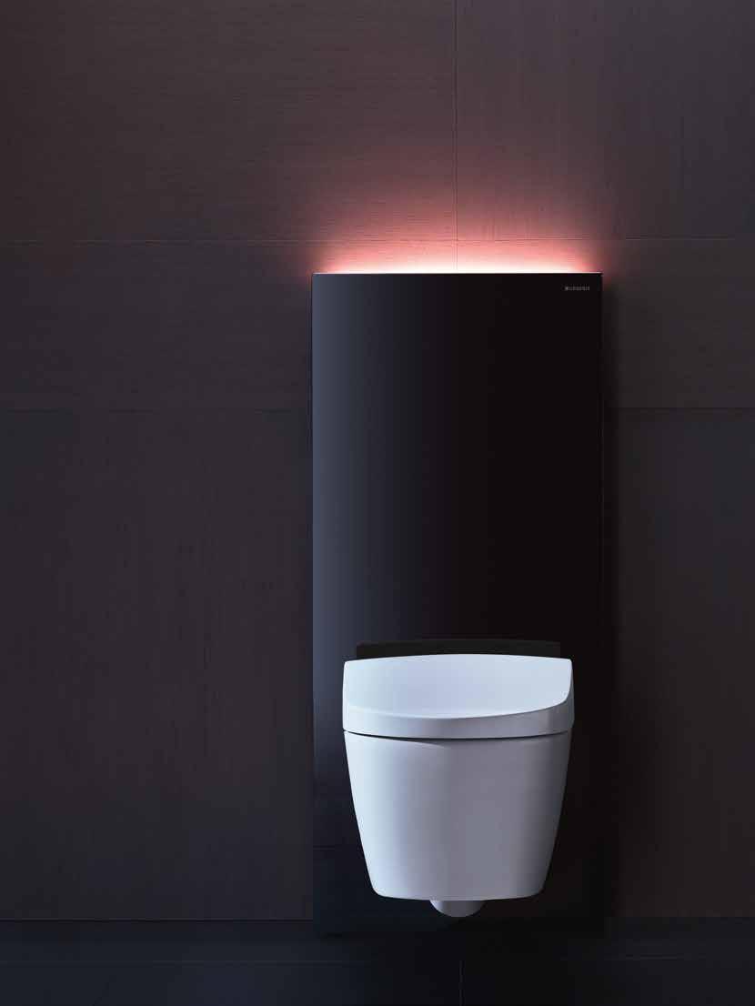 Geberit Sanitärmodule Geberit Monolith Plus für das WC Formstarkes und komplett ausgestattetes Sanitärmodul für das WC Effektive Geruchsabsaugung direkt aus der