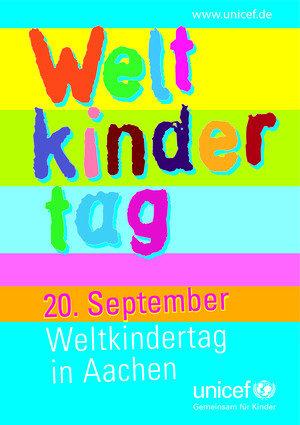 Weltkindertag Der diesjährige Weltkindertag "Kinder brauchen Zeit" wurde auf Initiative der UNICEF- Arbeitsgruppe Aachen am Donnerstag, den 20.09.