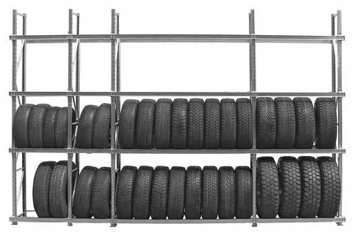 Regalsysteme und Bühnen Reifenlagersysteme Reifenregale Reifenregale System GENIUS Fachlast 300 kg shop.regal-steger.