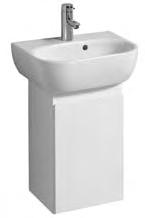 Modell: Handwaschbecken- Unterschrank 1 Tür, 1 fester Zwischenboden Korpus: Weiß Front: Weiß