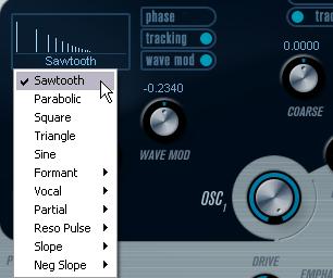 Sound- Oszillator-Bereich Prologue entspricht im Aufbau einem herkömmlichen analogen Synthesizer und verwendet die klassische subtraktive Klangsynthese.