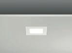 Einbau-Downlight Recessed downlights Toledo Flat Square Schutzart: IP 40 Schutzklasse: II Deckenstärke: 1-20 mm Schlagschutz: IK06 Glühdrahtprüfung: 650 C Gehäuse Aluminium Druckguss.