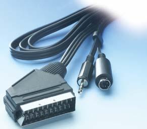 ,5 mm Klinken-Stecker <-> x Cinch-Stecker - Zur Verwendung bei Geräten mit kombiniertem,5 mm Audio / Video Anschluss - 75 Ohm Videoleitung CK 5/,0 m VPE 5 EDV-Nr.