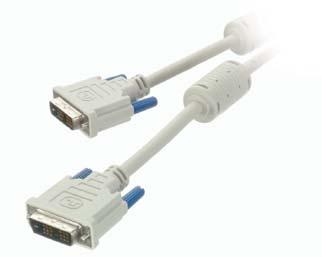 HD Stecker - Adapterkabel zum Anschluss eines VGA-Monitors an einen DVI-I Anschluss mit Analogsignal - SVGA Auflösung - Doppelt geschirmtes Kabel - Vollgeschirmte Stecker