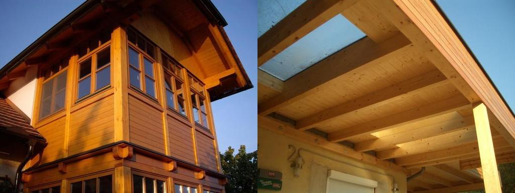 Produkt- und Dienstleistungsportfolio der Zimmerei HHH Seit über 70 Jahren bestehender Zimmereibetrieb Klassische Holzbauarbeiten (Dachstühle, Wintergärten,