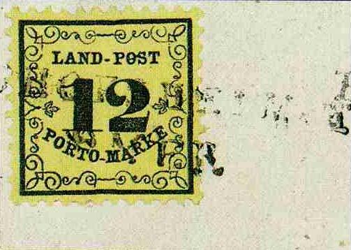 12 Kr. - Landpostmarken Englert 22. Kruschel 1985 Los Nr. 688, Zuschlag Euro 12.