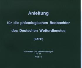 Phänologie beobachten, melden speichern Die phänologischen Beobachter des Deutschen Wetterdienstes (DWD) beobachten nach einem Programm, das seit 1991 (West-) und 1992 (Ostdeutschland) gültig ist.
