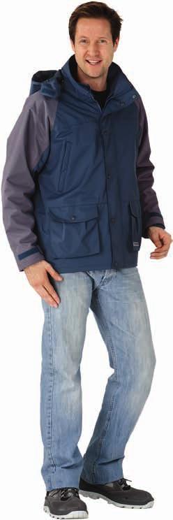 Highlight: Removable softshell jacket as inner jacket: Breathable, waterproof, 2 side pockets with zip, adjustable cuffs with Velcro fasteners,