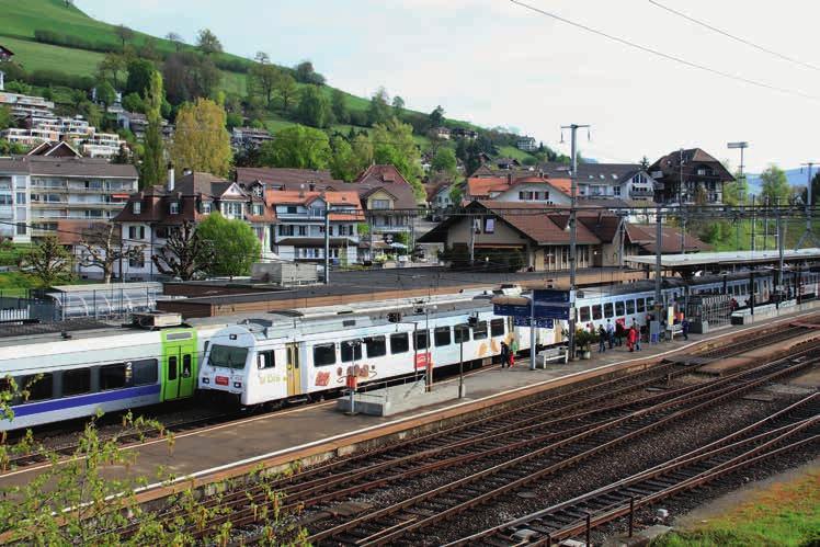Bahnhof Konolfingen 2014 (Foto Hans Rothen) März 1911 wurde die Schlussverhandlung in Lausanne geführt.