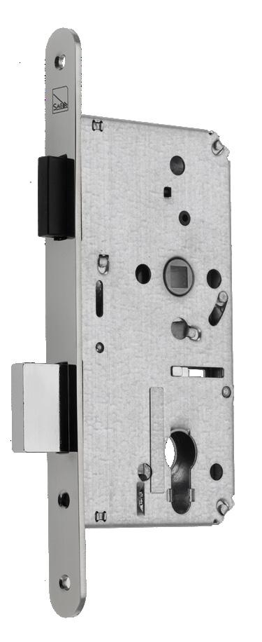 Schlösser für Wohnraum- und Objekttüren # 1 7220WM SAG Einsteckschloss für Abschlusstüren, mit verschließbarer Magnet-Fallentechnik (rechts und links