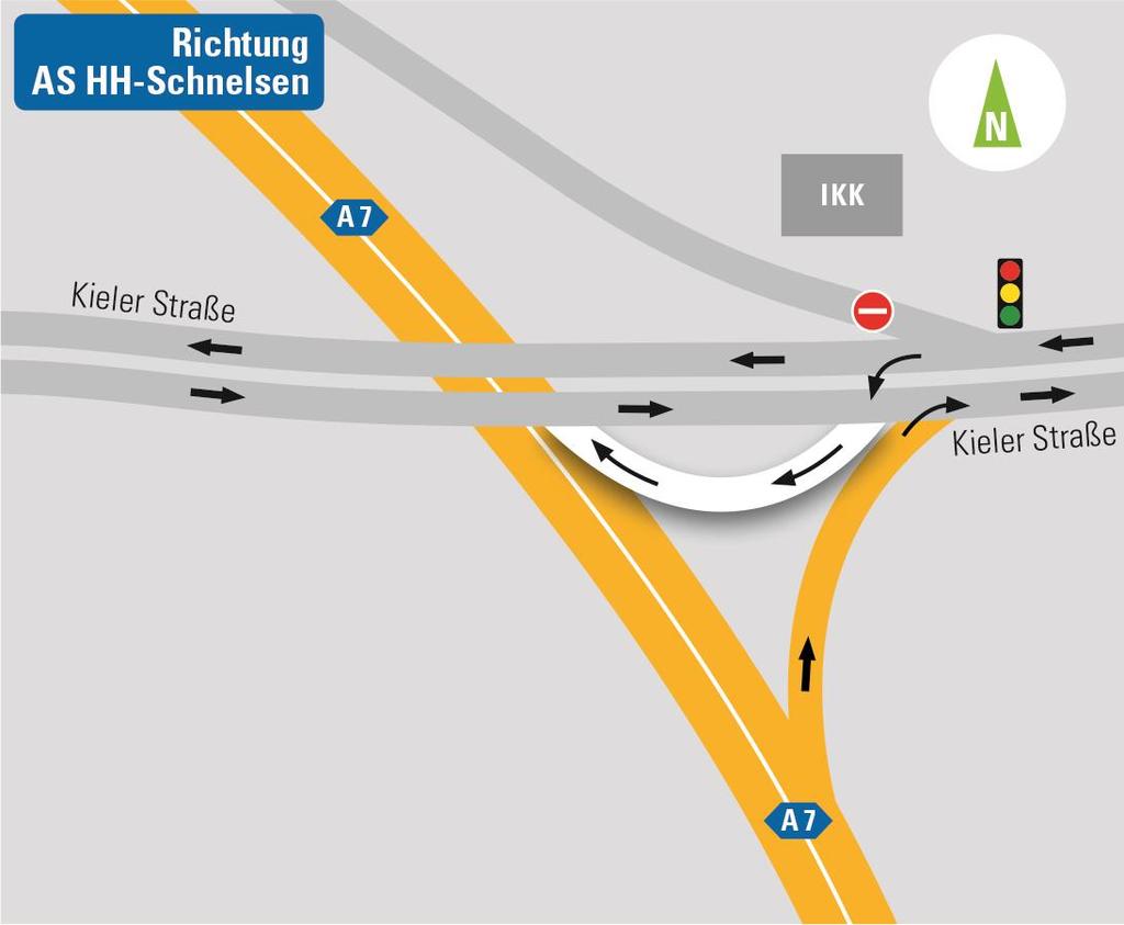 Verkehrsführung Kieler Straße ab November 2016 - Umbau der Kieler Straße - Neubau der provisorischen
