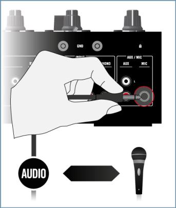 Einrichtung Ihres TRAKTOR-KONTROL-Z2-Systems Anschluss eines Mikrofons und zusätzlicher Geräte 4.