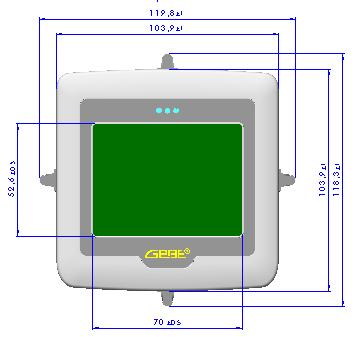 Das GeBE-INDICO Die frei konfigurierbaren HMI Geräte GeBE-INDICO (GMD-58635, -58670, -68670) werden mittels Anwendersoftware