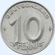 ....... 10, A=Berlin E=Muldenhütten 1 Pfennig