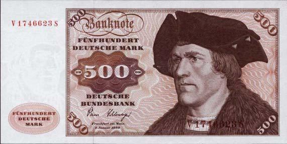 Bank Deutscher Länder.. 220, 260 (3+) 20 DM 1949......................... 50, 265a (1) 50 DM 1960 nicht UV-aktiv............ 90, 266b (1) 100 DM 1960.