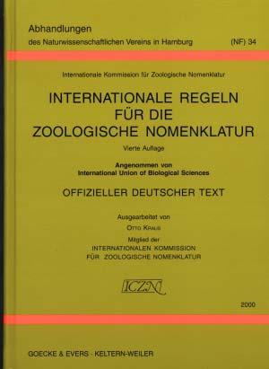 Version der IRZN in französischer und englischer Sprache Änderungen und Revision der Regeln auf den folgenden Zoologenkongressen Seit 1973 ist zuständig die International Union of Biological