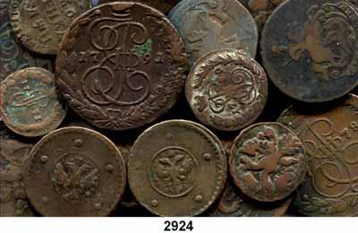 Schön bis sehr schön 40,- 2922 Rubel 1794, 1812, 1818 (2), 1829, 1896 auf die Krönung (Rand geglättet); 5 Gulden für Kongreßpolen 1834 IP und 1838 MW.