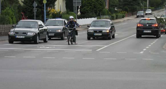 Es besteht eine gute Akzeptanz der. Zudem treten im Seitenraum keine Konflikte zwischen Fußgängern und Radfahrern mehr auf.