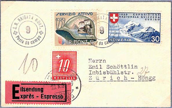 Nachsendungen an eine Privatadresse werden dem Empfänger mit der einfachen Brieftaxe belastet Brief vom 28.III.43 an die Pferdesammelstelle. Oblt Lustenberger wurde aber bereits am 27.3.43 entlassen.