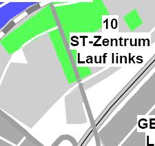 Abbildung 35 In obiger Abbildung sind die abgegrenzten Versorgungsbereiche für die Stadt Lauf a.d.pegnitz dargestellt.