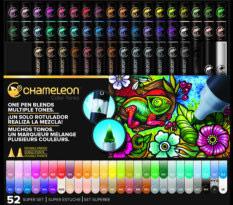 Seite/page 2.04 Chameleon Pen Chameleon Pen Pack Verkauf Permanent Alcohol Ink, Double-Ended replacable Nibs, Refillable CT5201 52 Pen Super Set (all coulors) N 1 279.