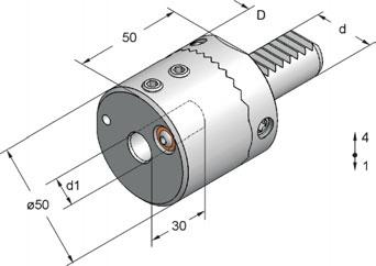 Werkzeughalter für CNC-Drehmaschinen Toolholders for CNC machines Bohrstangenhalter Form