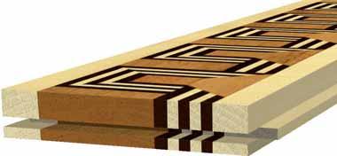 L CORNICI 450 mm IT Listello ottenuto per accostamento di elementi in legno massello monostrato di differenti specie legnose.