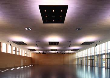 : Baeriswyl, Alterswil Neubau Stadthalle Rottweil Deckenverkleidung LIGNO Akustik light 3S-62 Arch.