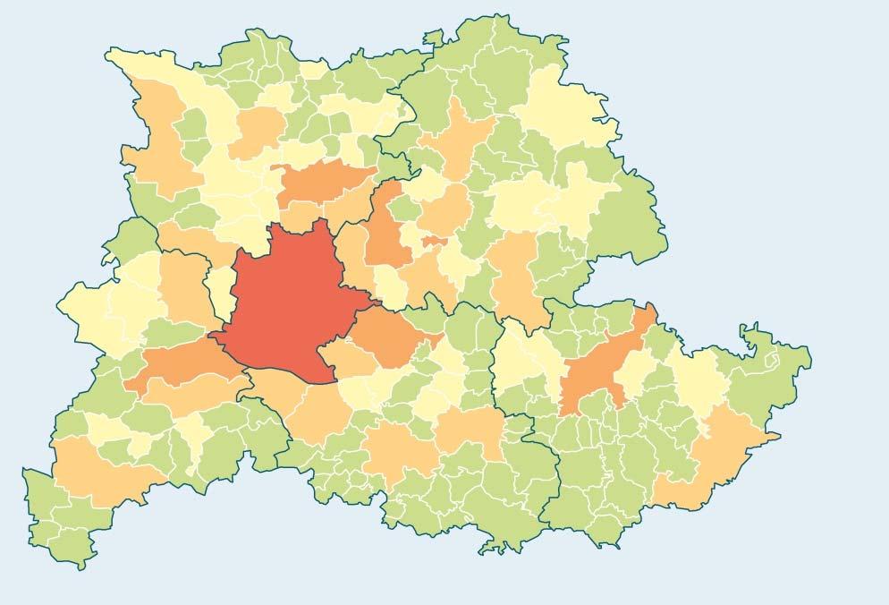 Unterschiedliche Größen und Möglichkeiten Einwohner in den Gemeinden 1 5 19 33 121 Stuttgart 613.000 50.000 bis 100.000 20.000 bis 50.000 10.000 bis 20.000 unter 10.