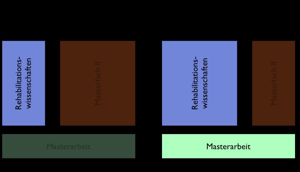 Studienschwerpunkte Die Studierenden können im Masterfach Rehabilitationswissenschaften aus acht Studienschwerpunkten wählen.