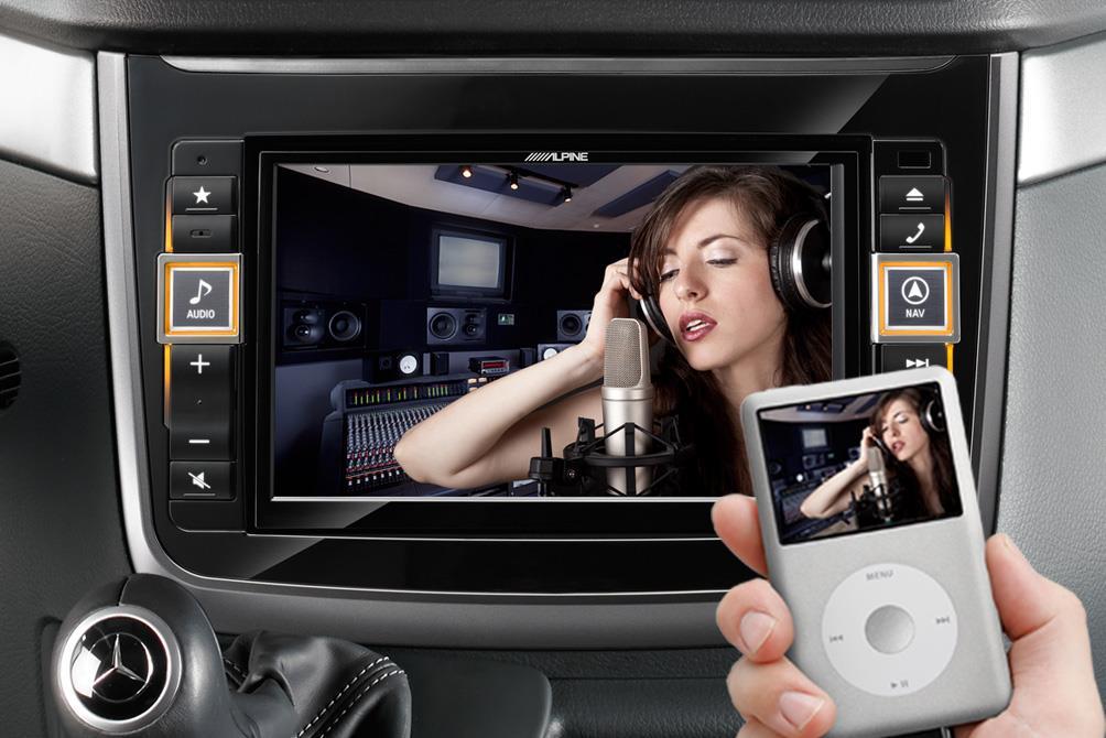 Video-Unterhaltung Mit dem X800D-V können Sie Filme, Musikvideos oder TV-Programme von vielen verschiedenen Quellen wie DVDs, USB-Sticks, den neuesten Smartphones mit HDMI- Ausgang oder tragbaren