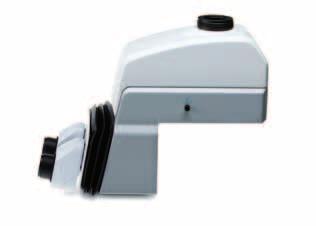 Verwenden Sie bei einfachen Ausrüstungen im Auflicht den Distanztubus Z 40mm für eine ergonomische Einblickhöhe. Mikroskopkörper Axio Zoom.