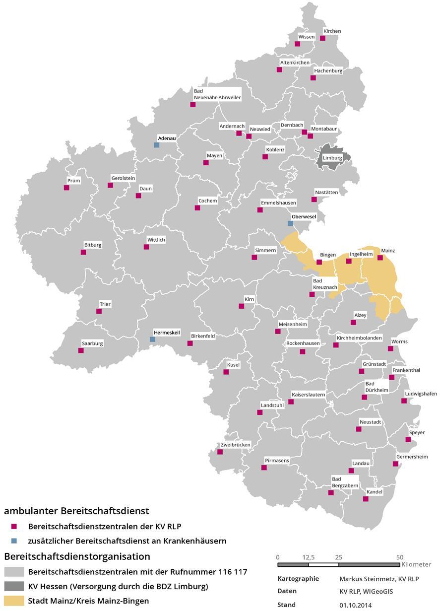 38 Kreisatlas zur vertragsärztlichen Versorgung: Stadt Mainz und Kreis