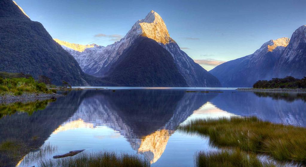 Milford Sound an einem klaren Wintermorgen (Südinsel) Fotograf: Martin