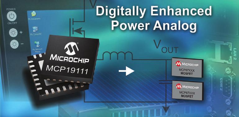 The world s first digitally enhanced power analog controller New analog-based power management controller with integrated microcontroller Combine the fl exibility and I 2 C communication of digital