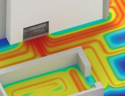 Kermi optimiert Wärme! x-net connect die ideale Verbindung zwischen Fußbodenheizungsverteiler und Heizfläche.
