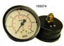 105241 Manometer 1/2", -0,6/0 bar ø100 Anschluß unten manometer 1/2",