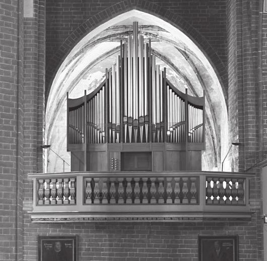 Foto: hscu Chororgel Orgeldisposition I. Manual Prinzipal 8 Holzflöte 8 Blockflöte 4 Oktave 2 Mixtur 4 f. Pedal Subbaß 16 Gedacktbaß 8 Prinzipalbaß 8 II.